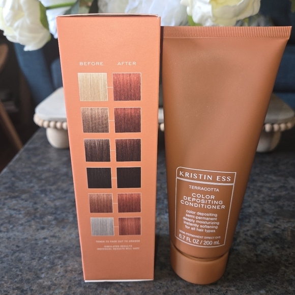Kristin Ess Color Depositing Conditioner 6.7 Oz Terracotta Semi-Permanent - Picture 3 of 7
